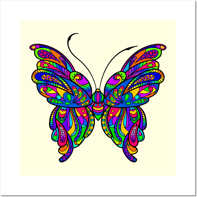 Artistic Butterfly Wall Art by AlondraHanley